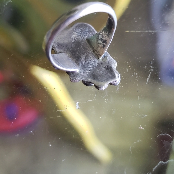 Vintage Zuni Sterling and Turquoise Ring - Picture 6 of 11
